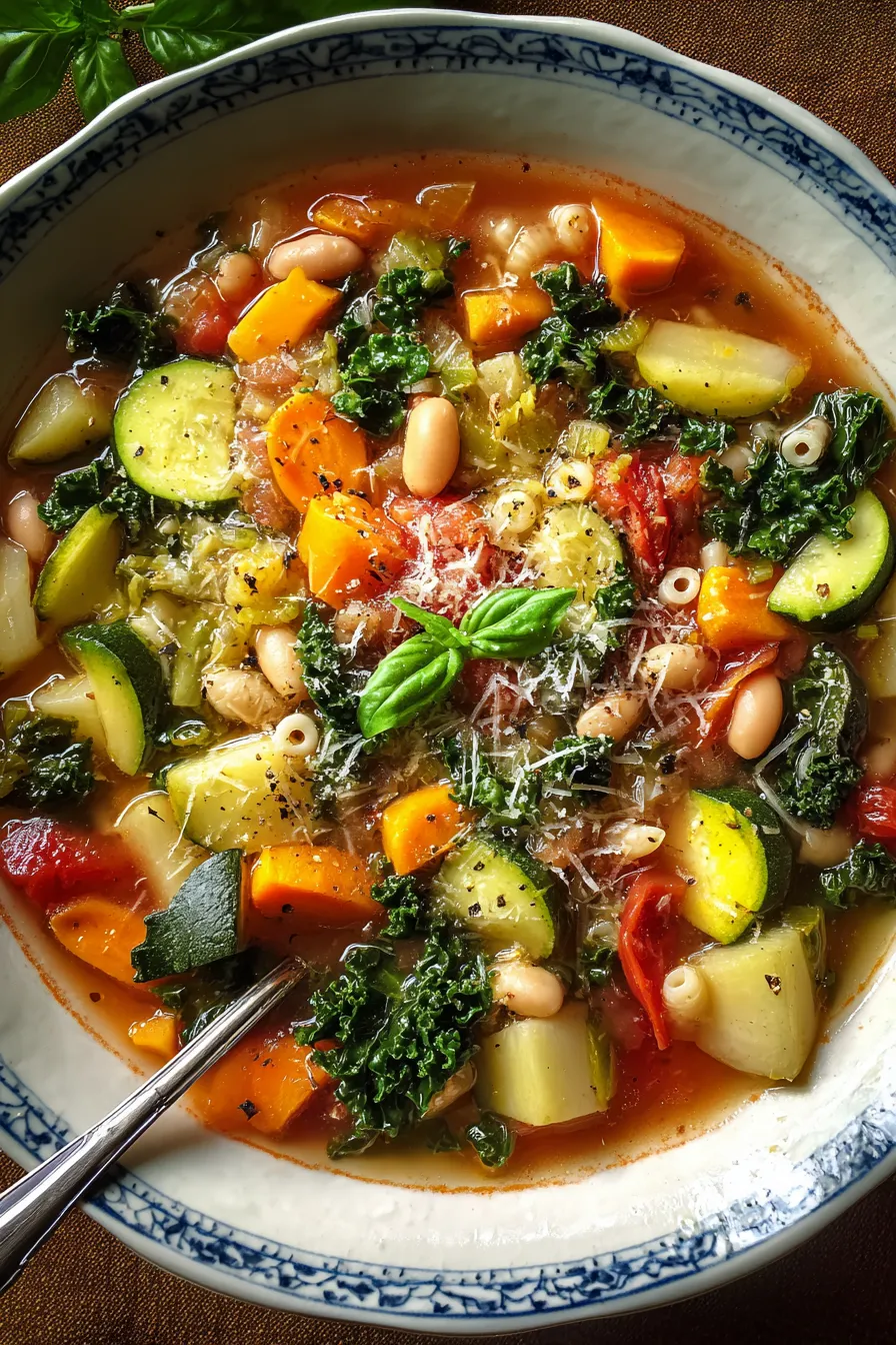 Blue Zone Minestrone: Italian Secret to Longevity & Heart Health